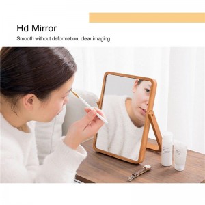 Shangrun Wood Rectangle Vanity Mirror