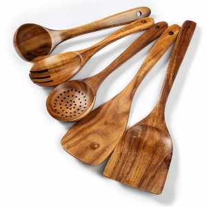 Set di 5 utensili da cucina in legno Shanrun