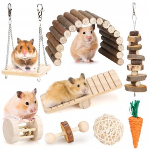 Set Mainan Hamster Kayu Shangrun