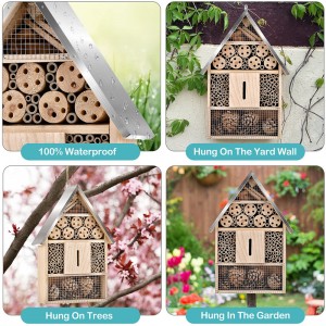 I-Shangrun Wooden Mason Insect Bee Butterfly House