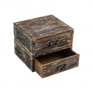 Malý drevený stolný úložný box Shangrun