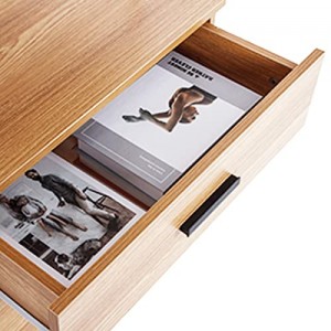Shangrun Väggmonterad bokhylla med 2 lådor