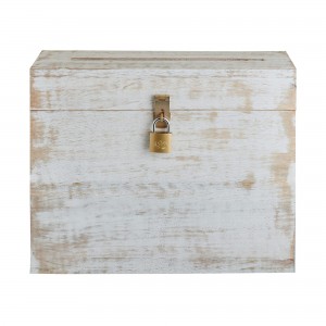 Shangrun krabička na svatební oznámení se štěrbinou a zámkem 12″X10″X4.5″