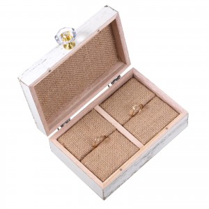Shangrun Wooden Wedding Ring Box Holder For Wedding Decor