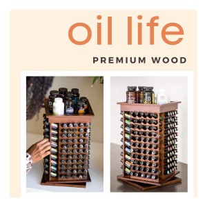 Shangrun Wooden Rotating Essential Oil Rack