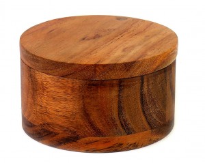 Škatla za sol ali začimbe iz akacijevega lesa Shangrun