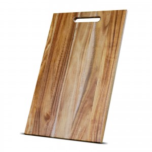 Shangrun Wooden Reversible Chopping Board e nang le Handle bakeng sa Kitchen