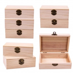 Shangrun Pine Wood Jewelry Storage Wooden Box