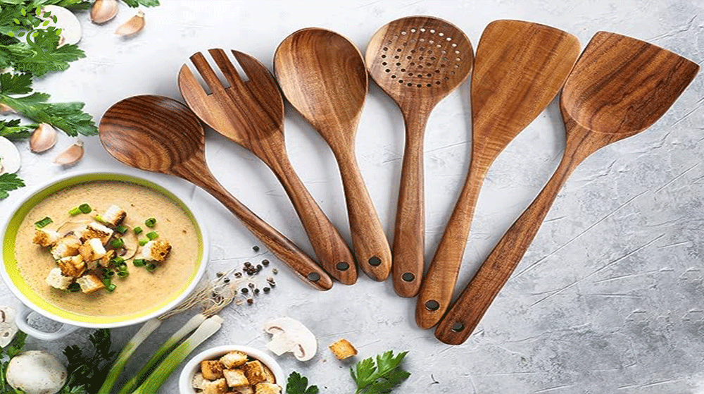 6-Piece Wooden Spoons for Cooking