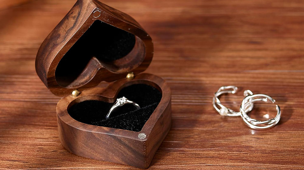Revealing The Making Process Of Shangrun Wooden Heart-Shaped Ring Box！！！