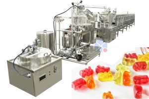 Linie de producție completă automată a bomboanelor cu vitamine Gummy de vânzare la cald Mașină de fabricat bomboane cu gelatină