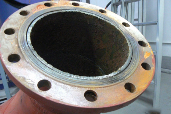 How is the flange welded?