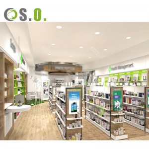 Wood Pharmacy Shelves Retail Pharmacy Shop Interior Design