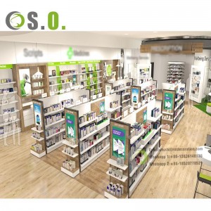Wood Pharmacy Shelves Retail Pharmacy Shop Interior Design