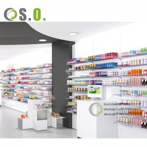 Health medical store decoration medical display counter Ideas
