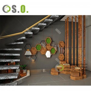 New Design office wall showcase wooden counter showroom furniture design