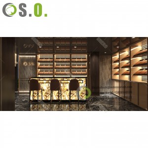 modern design wooden display cabinet for wine cabinet custom factory direct sales