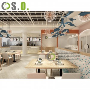 Restaurant Display Counter Coffee Shop Equipment Bar Counters Cafe Chair Coffee Table Restaurant Interior Design