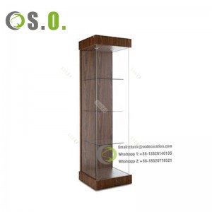Wooden Glasses Accessories Display Showcase For Optical Shop