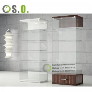 Led lighting dispensary furniture led showcases glass display