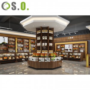 Professional Custom Wooden Pharmacy Shelves Medical Glass Display Shelf Gondola Trendy Pharmacy Shop Interior Design