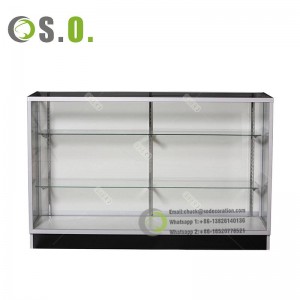 Wall mounted display case for shop Stand showcase glass display