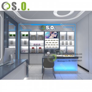 Customized New Style Glasses Optical Display Showcase Modern Optical Store Glasses Showcase