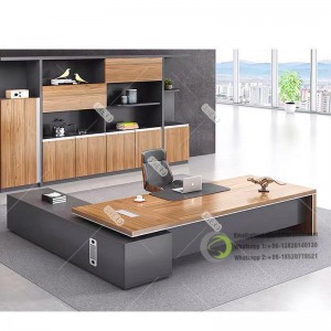 Büro-Innenarchitektur, einzigartiges modernes CEO-Chef-Chef-Büro-Schreibtisch-Direktor-Tisch-Bürodesign