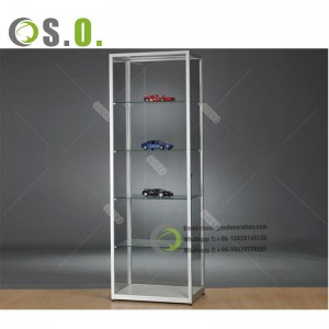 Custom Glass Showcase Display Cabinet with Led Light