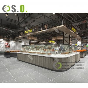 Factory Modular Display Shelving Retail Store 3D Virtual Showroom Interior Design