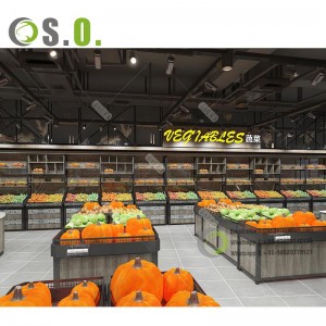 Customized Professional Supplier Interior Design Display Shelves For Supermarket