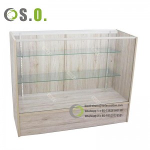 Wooden Glasses Accessories Display Showcase For Optical Shop
