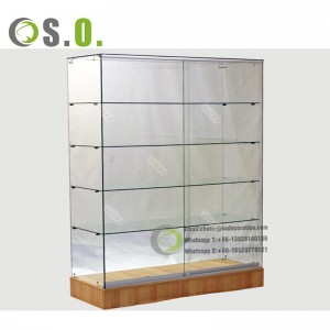 Aluminum Tempered Glass Cabinet Retail Stores