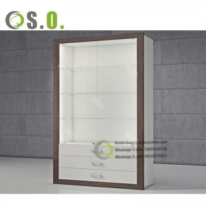 Aluminum Tempered Glass Cabinet Retail Stores