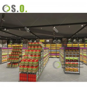 Lebensmittelgeschäft-Präsentationsständer/Regale für Gemischtwarenladen-Supermarkt-Regalregale