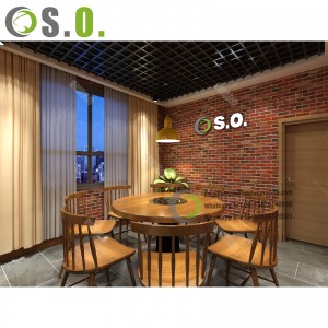 Restaurant Table And Chair use Double side restaurant booth seating fast food sofa for restaurant furniture