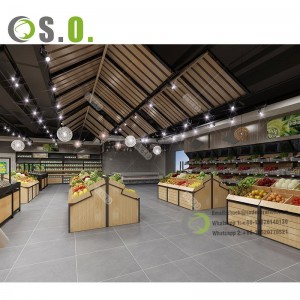 Customized 3d design supermarket equipment store shop fitting display shelves