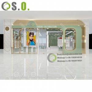 Boutique sunglasses modern design glass display cabinet display stand custom factory direct sales