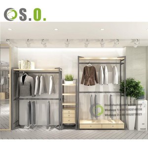Men suit boutique store display cabinet clothing rack retail clothes display stand shelves garment display racks