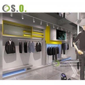 Whole Store Customization Clothing Store Furniture Fashion Men Dress Display Stand  Shelf Clothing Racks For Boutique