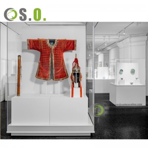 Customized Luxury museum display showcase cabinet stands used museum display