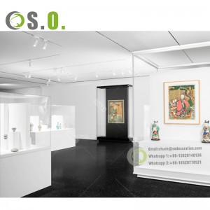 High end  museum display stands and collections exhibits cases customized museum showcase
