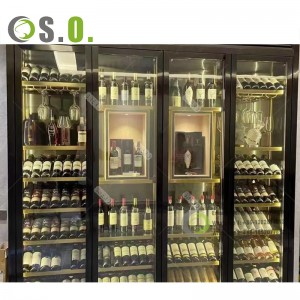 Classic Royal Design White Dining Bar Storage Display Wine Racks Home Furniture Luxury Wooden Wine Cabinet With Door
