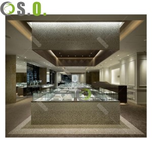 Hot Selling Jewelry Shop Interior Design Watch Jewelry Display Showcase Cabinet