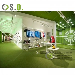 Shopping Mall Interior Design With Clothing Store Display Shelf