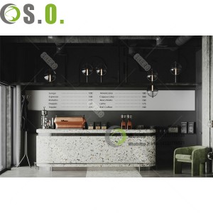 Modern Coffee Shop Decor Customized Furniture Bar Counter for Retails Cafe Bakery Store