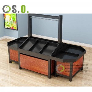 Supermarket wooden retail shelving display shop shelves display convenience store racks for retail store