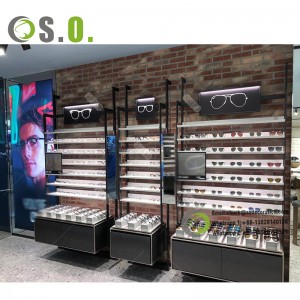 Hot Selling Custom Optical Store Interior Decoration Glasses Display Shelf for Sale