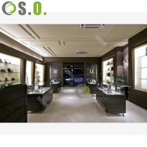 Innovative design of  jewellery shop furniture design jewelry display showcase for mall jewelry stores customization