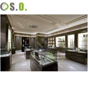 Innovative design of  jewellery shop furniture design jewelry display showcase for mall jewelry stores customization